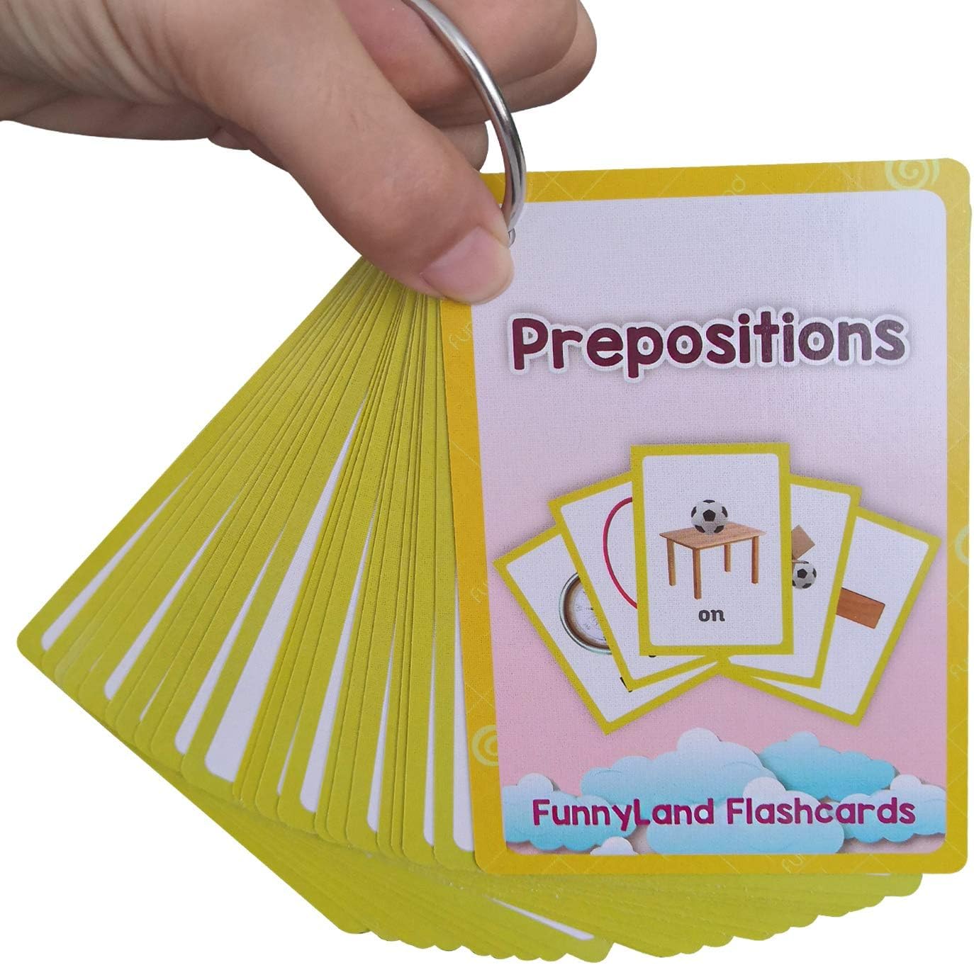 22 unidsset preposiciones regalos niños tarjetas flash inglés tarjeta de bolsillo educativo aprendizaje bebé juguetes para niños pre-jardín de