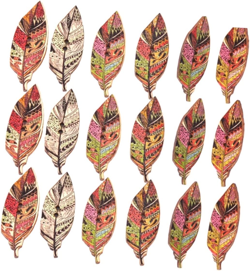 EXCEART 300 Pcs Wooden Sewing Buttons Red Button Wooden Crafts Buttons Creative Wood Buttons Wood Button with 2 Holes Novelty Wood Buttons
