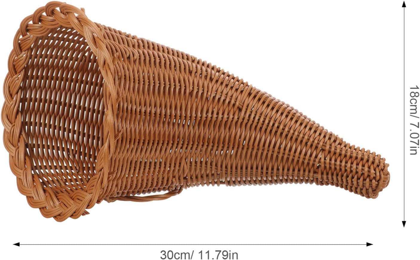 Abaodam Cornucopia – Cesta de mimbre para otoño, cesta de mimbre para pan, cesta de frutas tejidas para alimentos y verduras, bandeja para