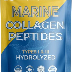 Healthy Living Proteins Péptidos marinos de colágeno tipo 1 y 111 0.98 onzas de proteína de pescado, pescado silvestre de origen natural, sin OMG, Healthy Living Proteins Péptidos marinos de colágeno tipo 1 y 111 0.98 onzas de proteína de pescado, pescado silvestre de origen natural, sin OMG,