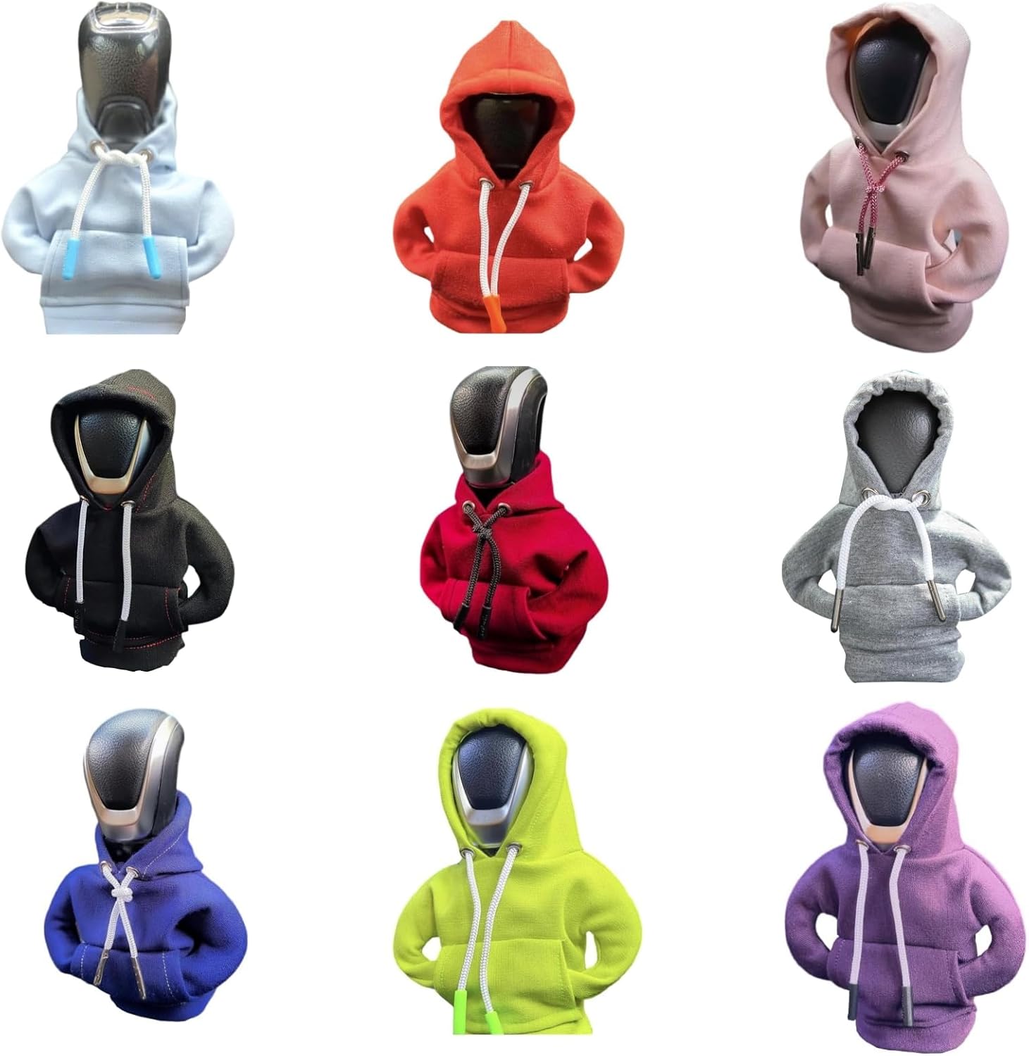Dukebo Mini cubierta de cambio de engranajes de coche con capucha cubierta de cambio de engranajes del coche, accesorios interiores, perillas de