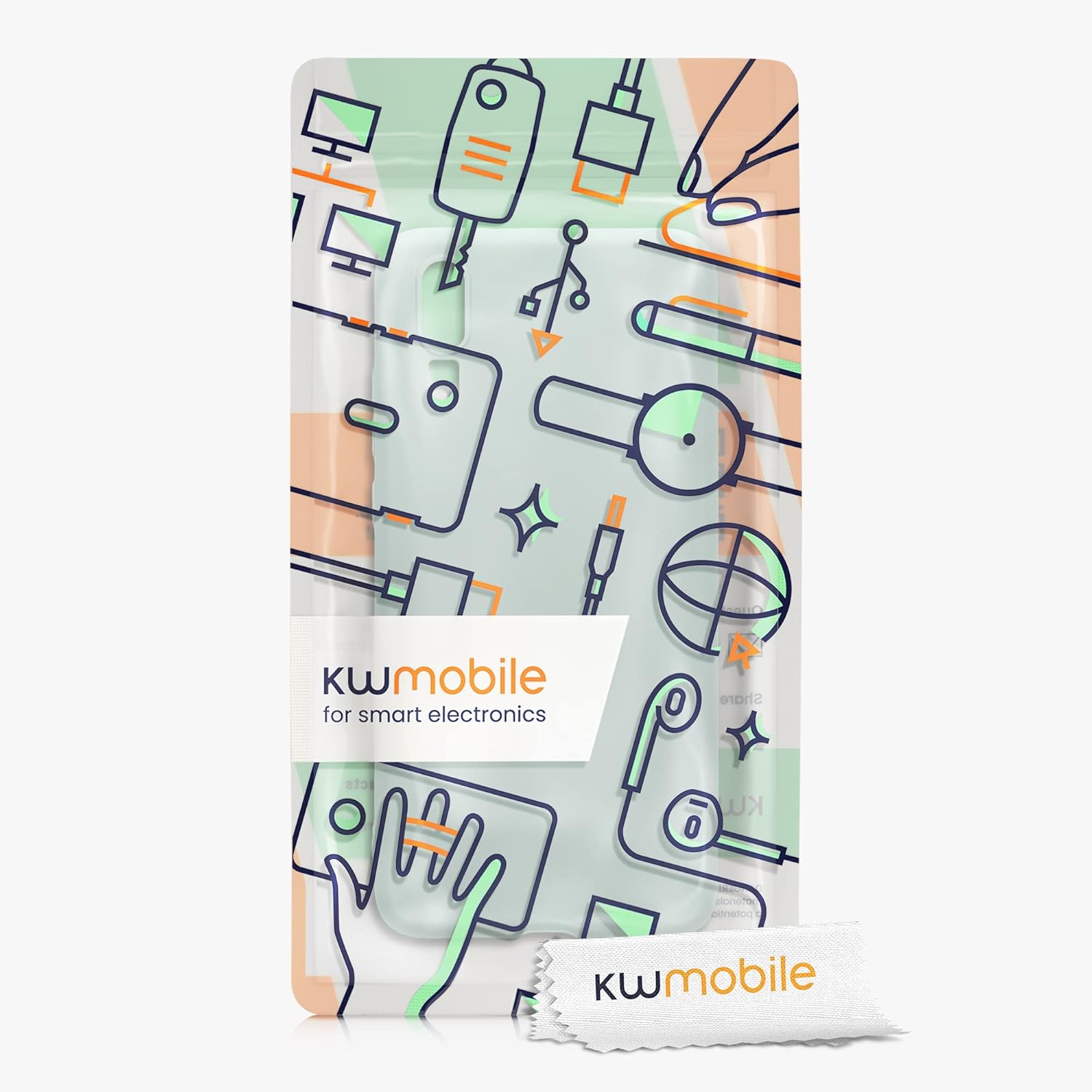 kwmobile Funda compatible con Huawei P20 – Funda protectora de silicona TPU suave y delgada – Menta fresca