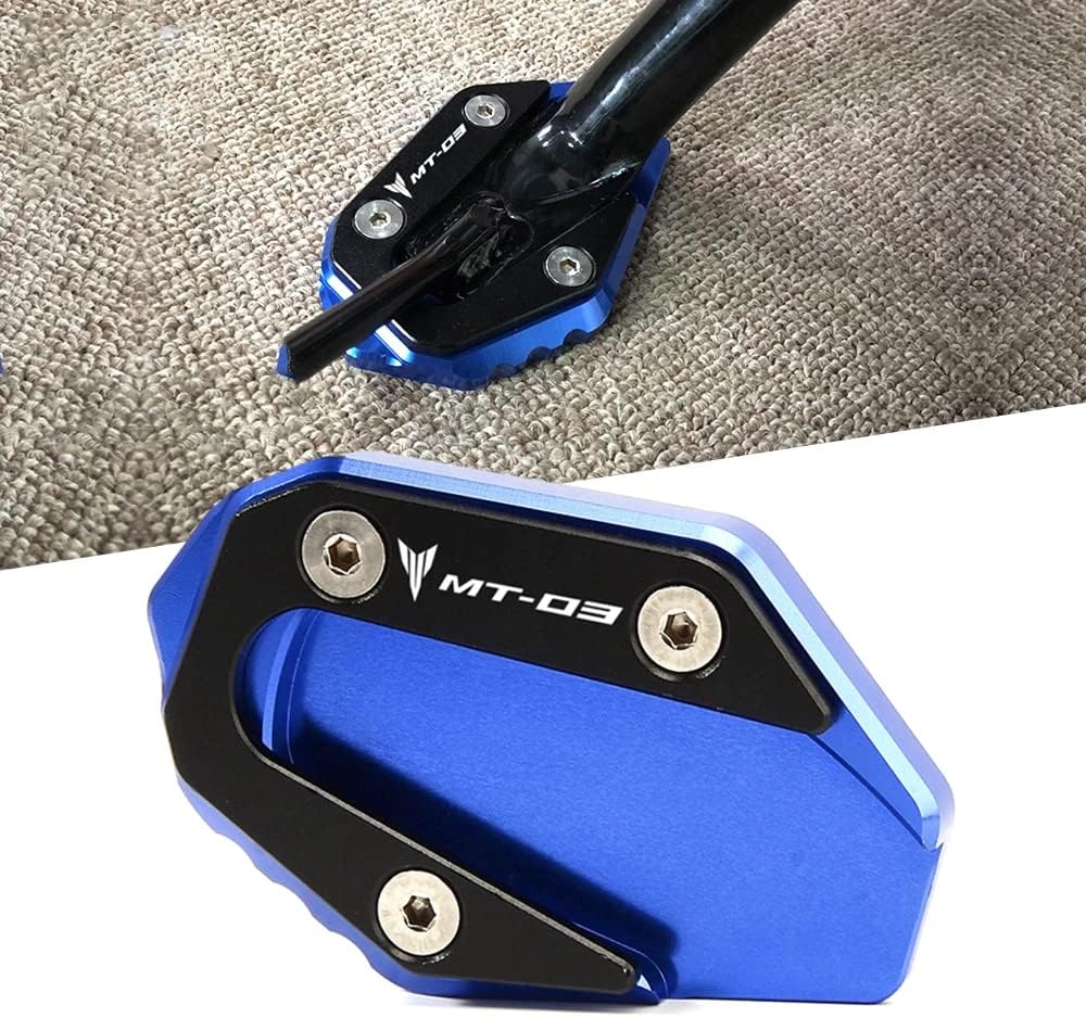 Accesorios de motocicleta con soporte lateral para Yamaha MT03 MT 03 2016 2017 2018 2019 2020 placa de extensión de soporte
