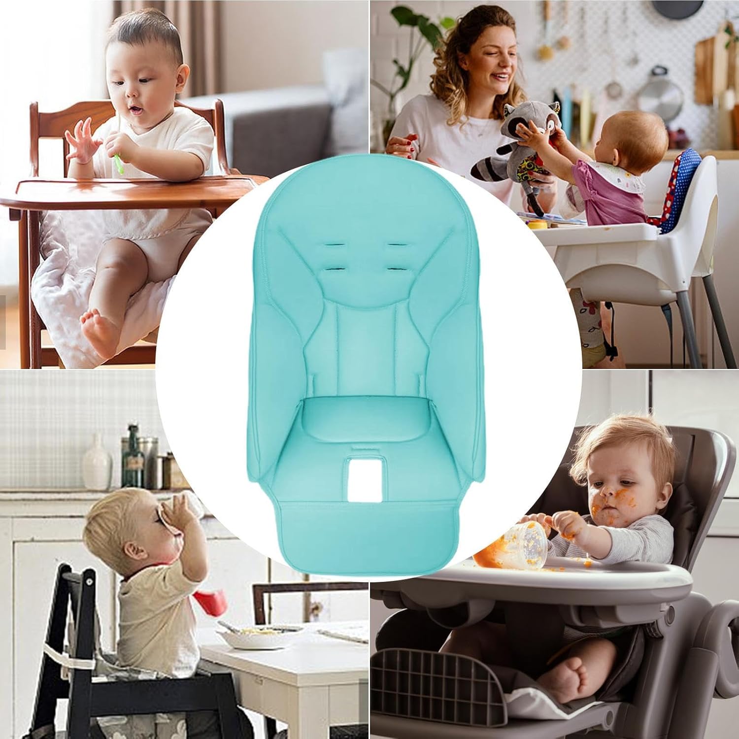 Fundas para silla alta para bebé, cojín de silla alta, funda de repuesto universal para silla alta Gracos, para silla alta Ingenuity