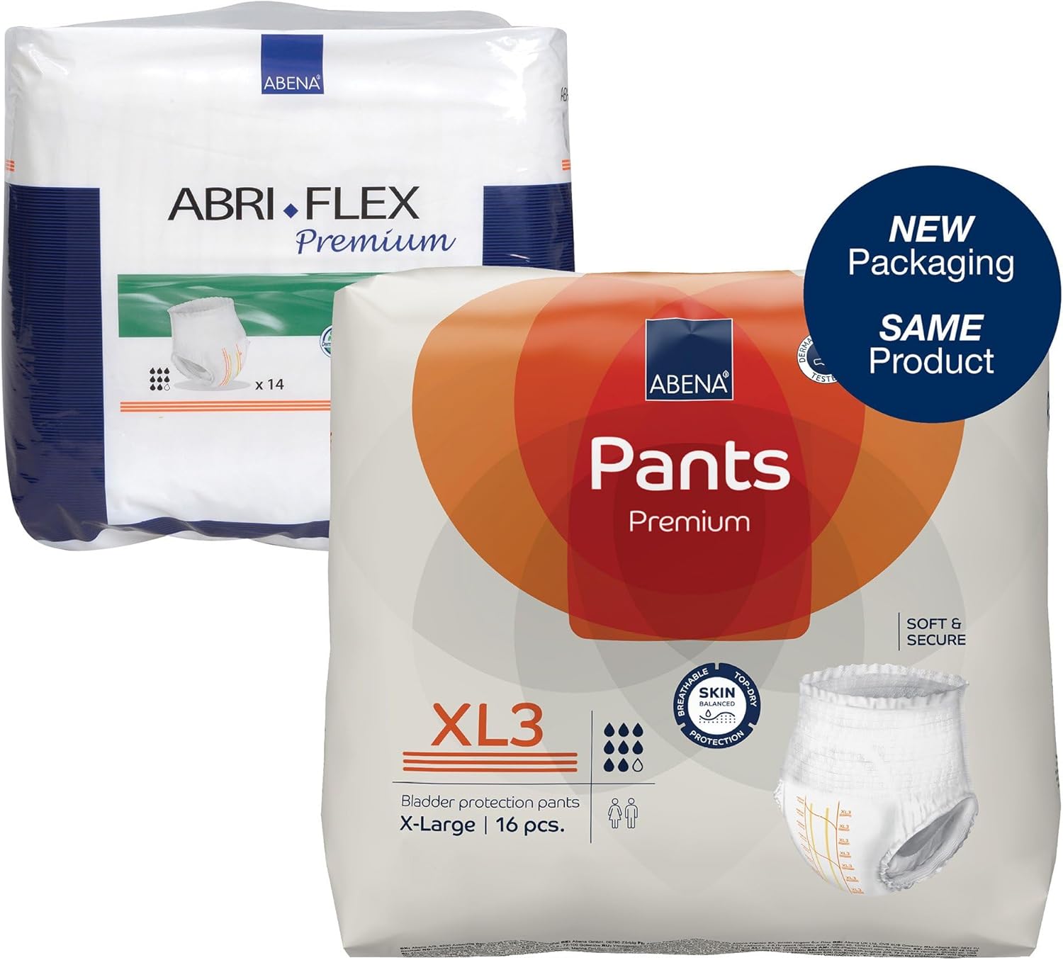Abena Premium Pants XL3 – Ropa interior desechable con costuras rasgadas, XL, 1000021330, 192 unidades
