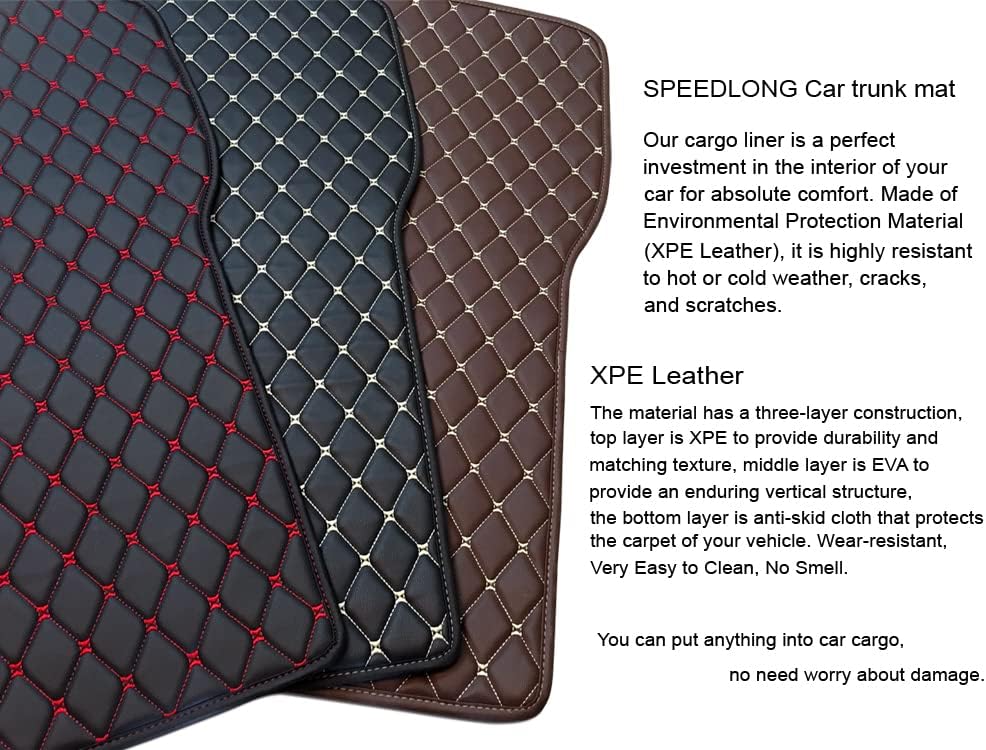 Tapete para maletero de automóvil, ajuste personalizado, compatible con Mercedes-Benz Clase GLE Coupé GLE450 GLE53 GLE63S 2021-2022 (marrón con