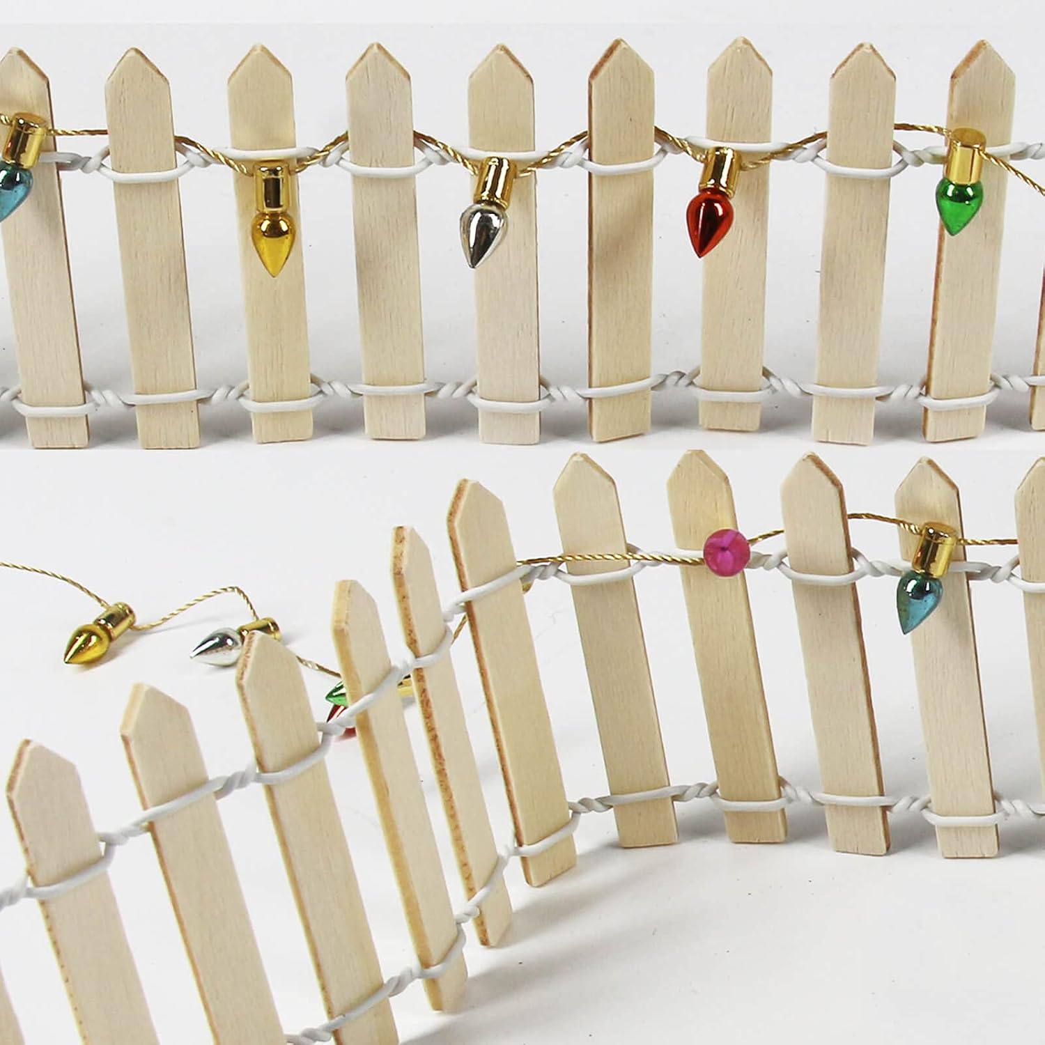 Orgrimmar Cadena de luces falsas para decoración de Navidad, casa de muñecas, muebles en miniatura, accesorios de cadena de luces (49.2 ft591