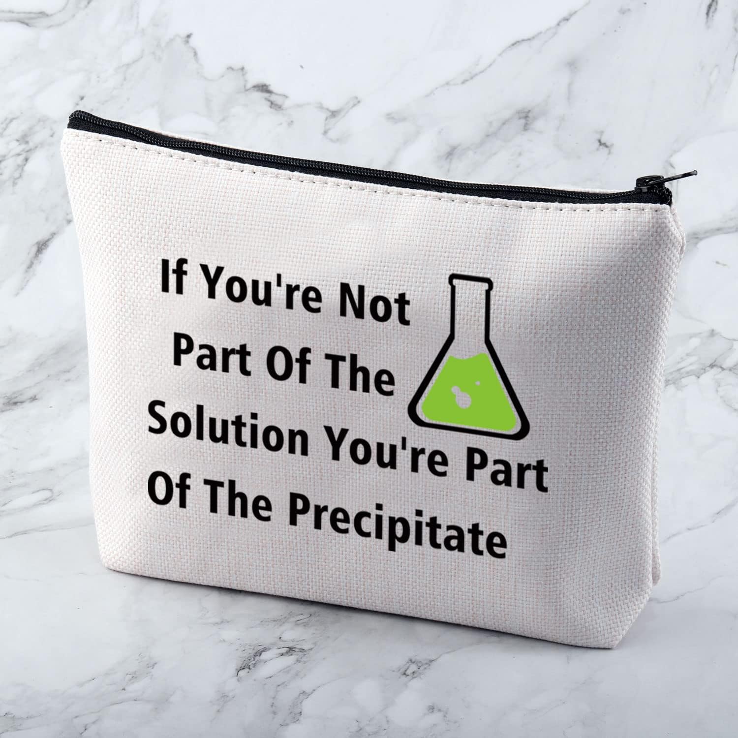 Bolsa de cosméticos de química divertida, regalo de ciencia química, regalo para profesores, bolsa de maquillaje de ciencia sarcástica, Chemistry