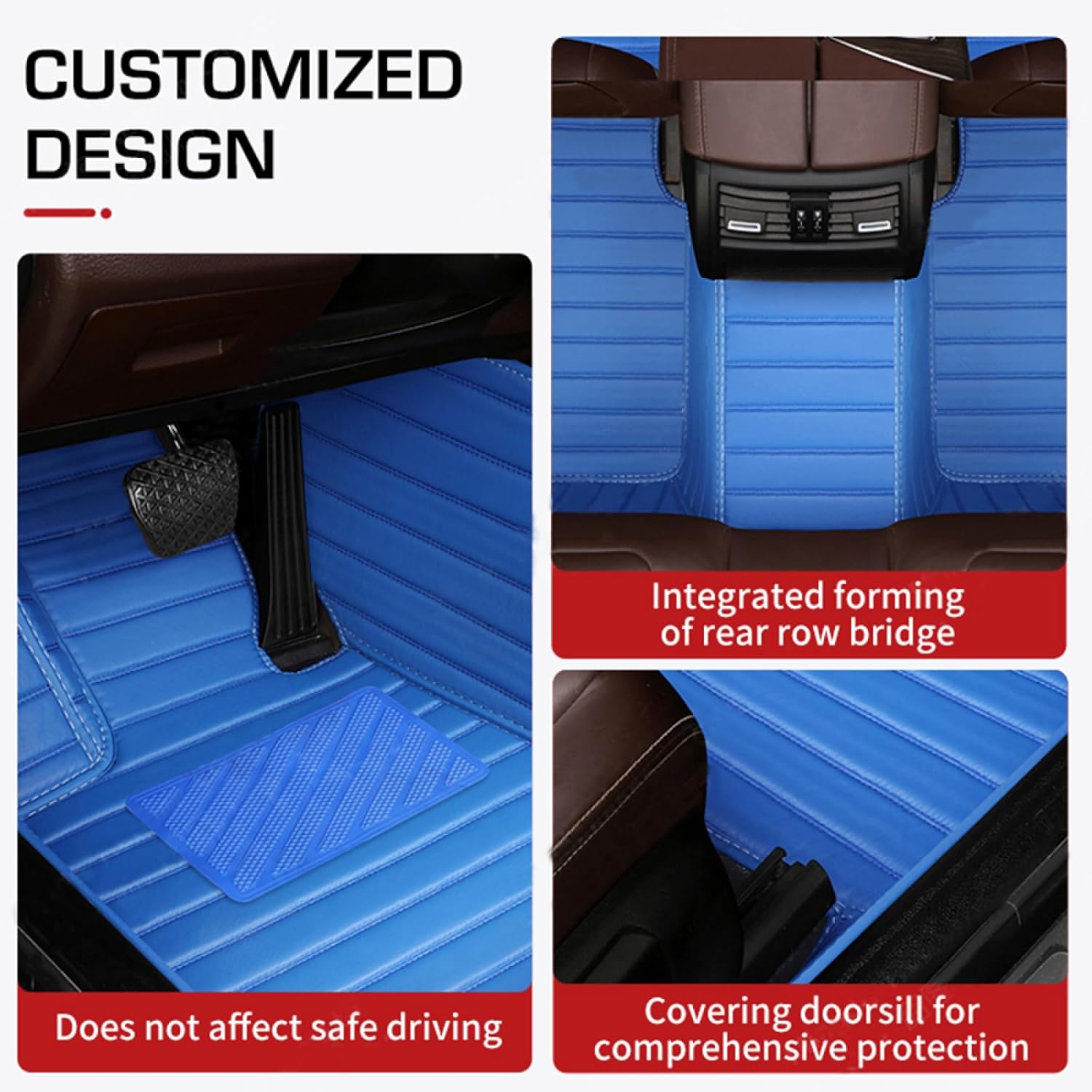 Alfombrillas de coche para Opel Zafira Five Seats 2013, almohadillas de pie personalizadas para automóvil, cubierta de alfombra de automóvil, color