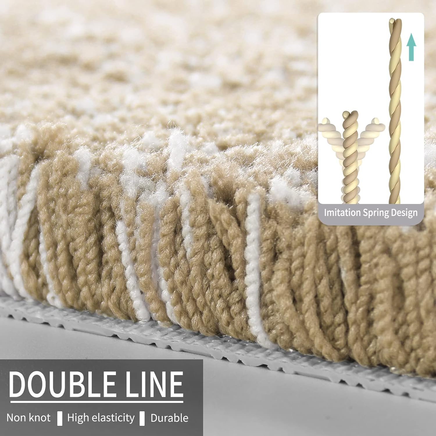 Yimobra Alfombras de baño, extra suaves y cómodas, antideslizantes, absorbentes de agua y gruesas, lavables a máquina, alfombras peludas para duchas