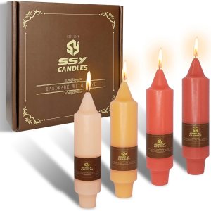 Geddengni – Velas pequeñas cónicas de colores, velas cortas cónicas de 5 pulgadas, velas color naranja, velas sin goteo, para decoración del hogar, Geddengni – Velas pequeñas cónicas de colores, velas cortas cónicas de 5 pulgadas, velas color naranja, velas sin goteo, para decoración del hogar,