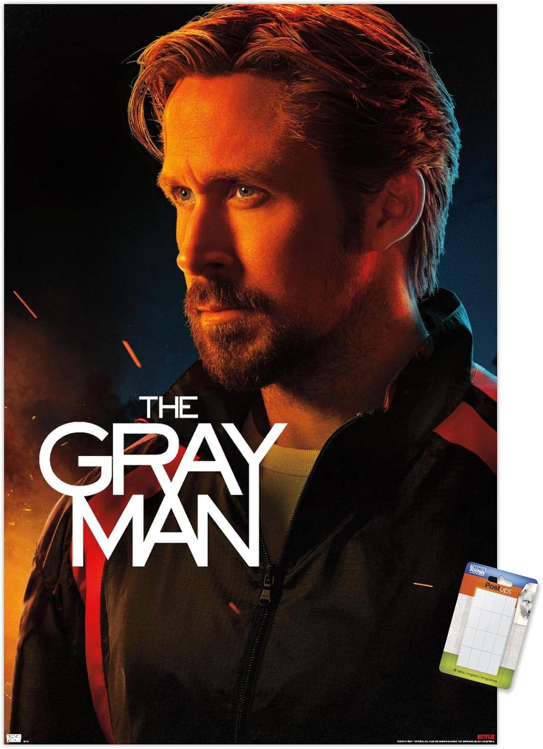 Trends International Netflix The Gray Man – Póster de pared de una hoja