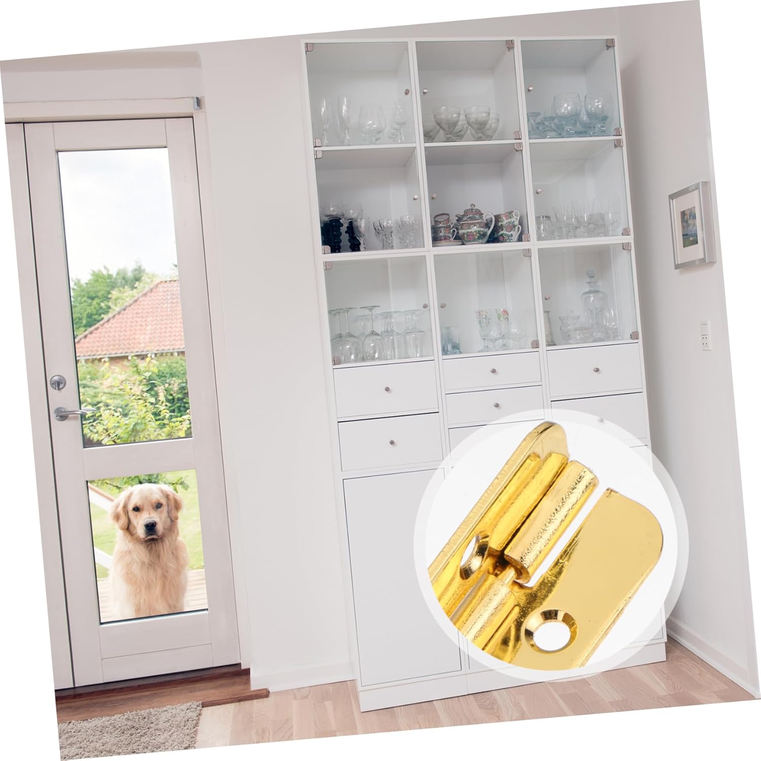 DOITOOL Bisagra de madera de 4 piezas de 7.480 in, bisagra de gabinete de cocina, bisagras de puerta de gabinete de cocina, cierrapuertas de alta