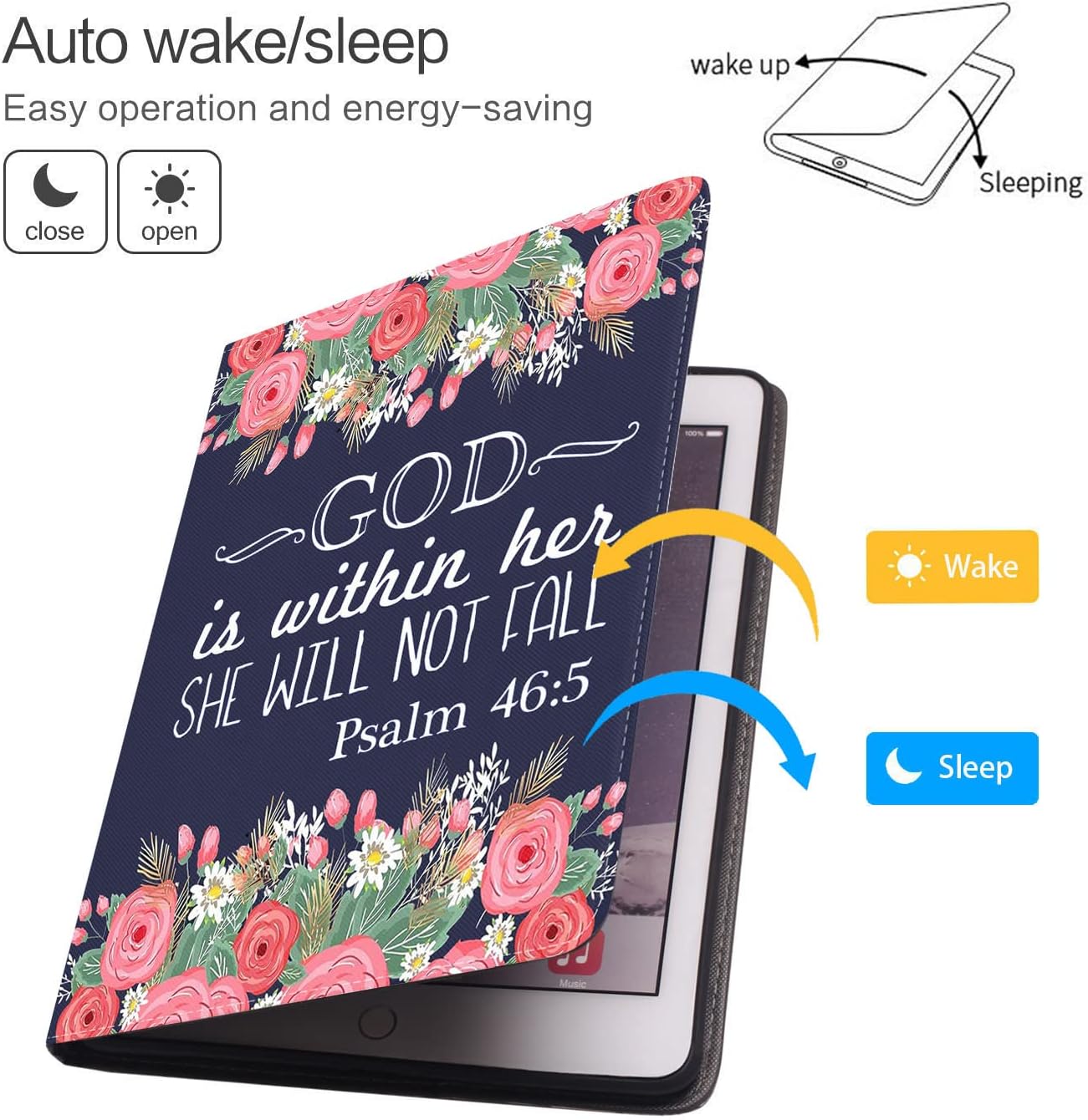 FVAENDHIO Funda para Samsung Galaxy Tab A7 Lite de 8.7 pulgadas modelo 2021 (SM-T220T225T227), funda protectora de piel, soporte ajustable, función