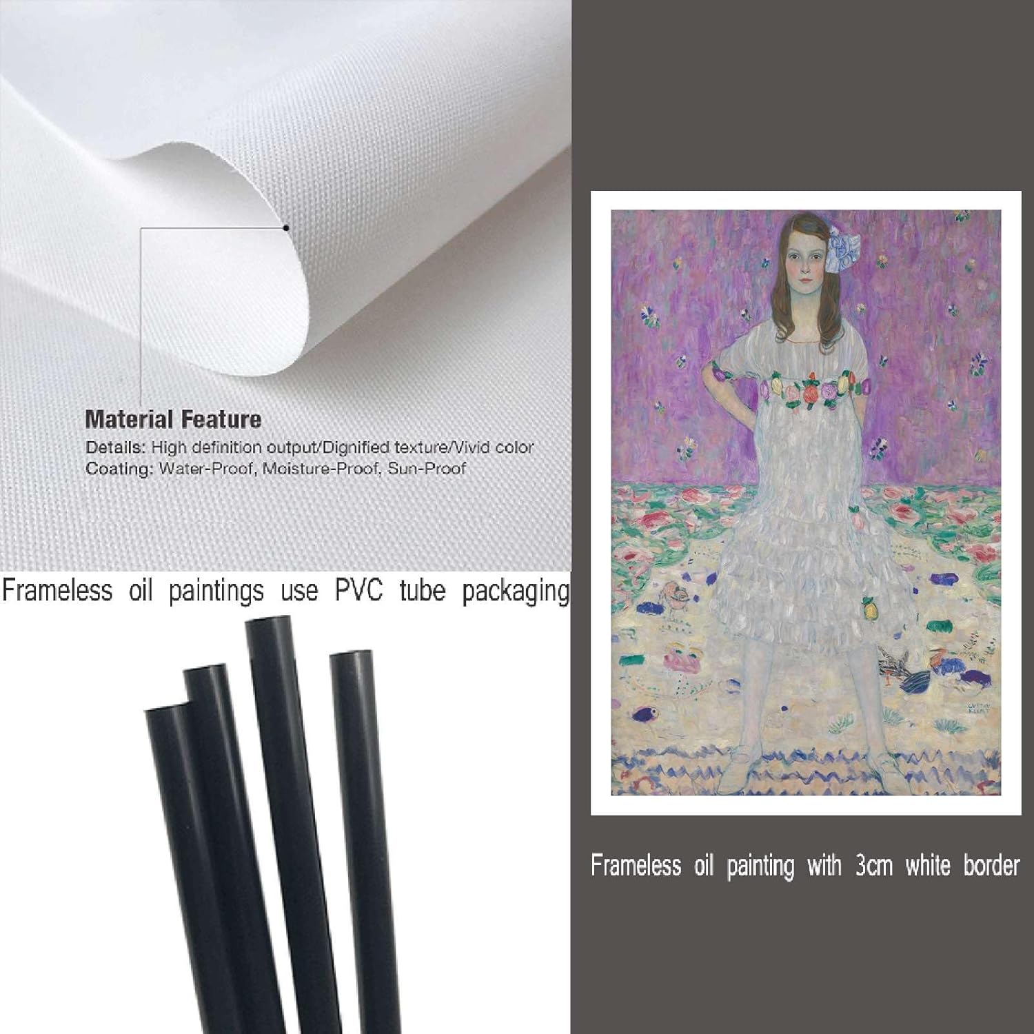 Cuadros de pintura en lienzo, Gustav Klimt Mada Primavesi (1912), galería, pintura rosa, póster fotográfico, arte de pared, dormitorio, cocina,