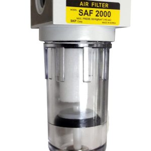 Filtro de partículas para aire comprimido PneumaticPlus SAF2000M-N02BD miniatura, 14″ NPT, cuenco de policarbonato, drenaje automático, soporte Filtro de partículas para aire comprimido PneumaticPlus SAF2000M-N02BD miniatura, 14″ NPT, cuenco de policarbonato, drenaje automático, soporte