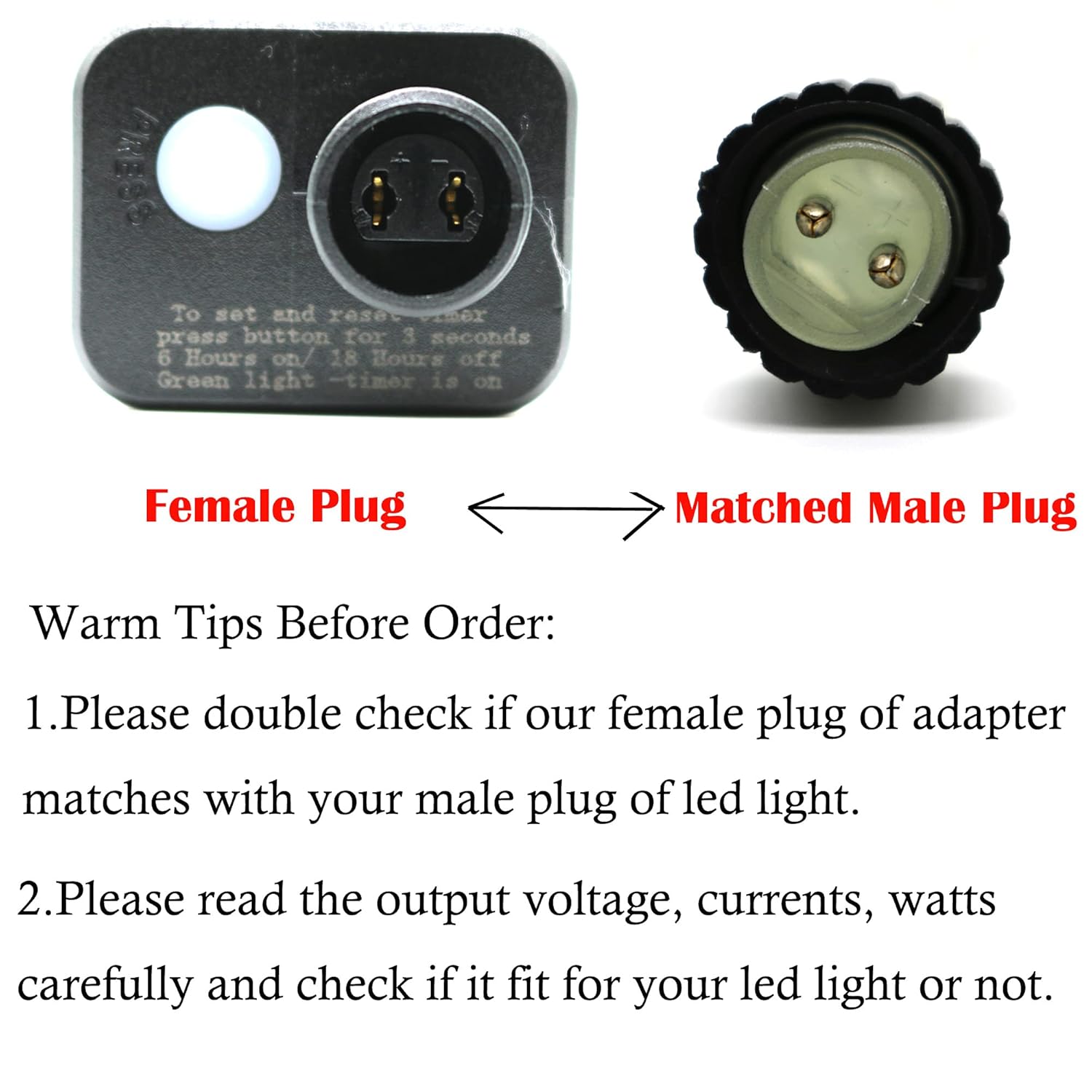 Transformador LED de 8 modos de luz LED de 12 V, fuente de alimentación de clase 2, transformador de bajo voltaje, adaptador de enchufe de EE. UU.,
