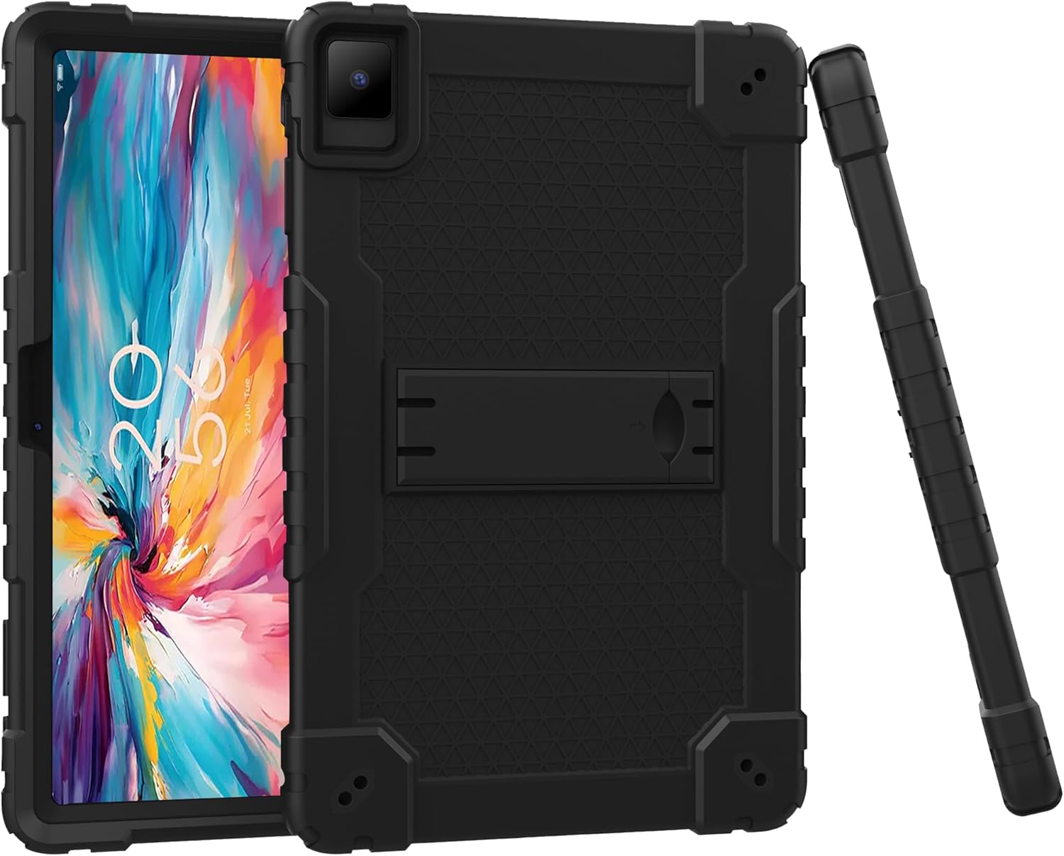 Mignova – Funda para tablet TCL Tab Pro 5G, soporte giratorio integrado, correa de hombro, correa de mano, híbrida a prueba de golpes, para niños,