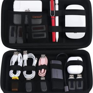 Canboc Organizador de electrónica portátil duro, bolsa organizadora de cables de viaje, funda de accesorios electrónicos para cables, cable, Canboc Organizador de electrónica portátil duro, bolsa organizadora de cables de viaje, funda de accesorios electrónicos para cables, cable,