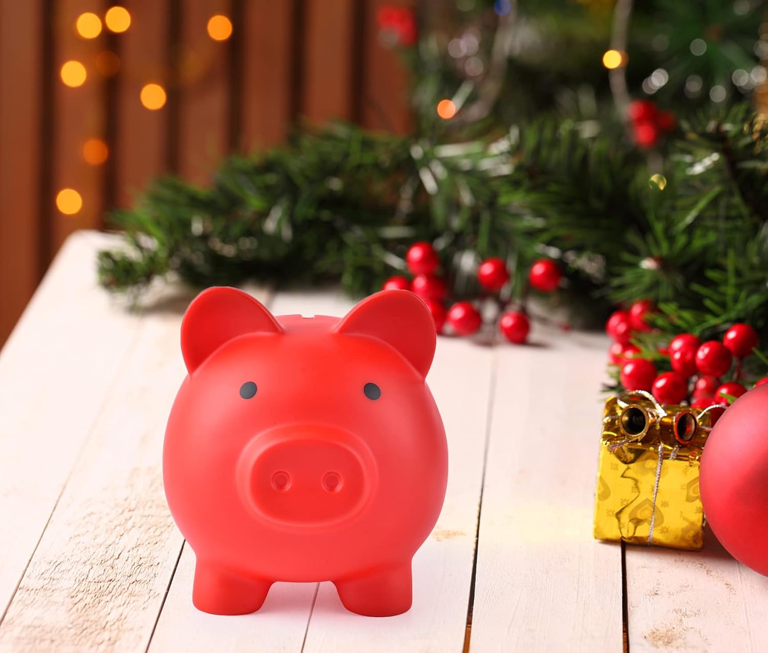 Alcancía, banco de dinero de plástico irrompible, banco de monedas para niñas y niños, alcancía de tamaño mediano, regalos prácticos para