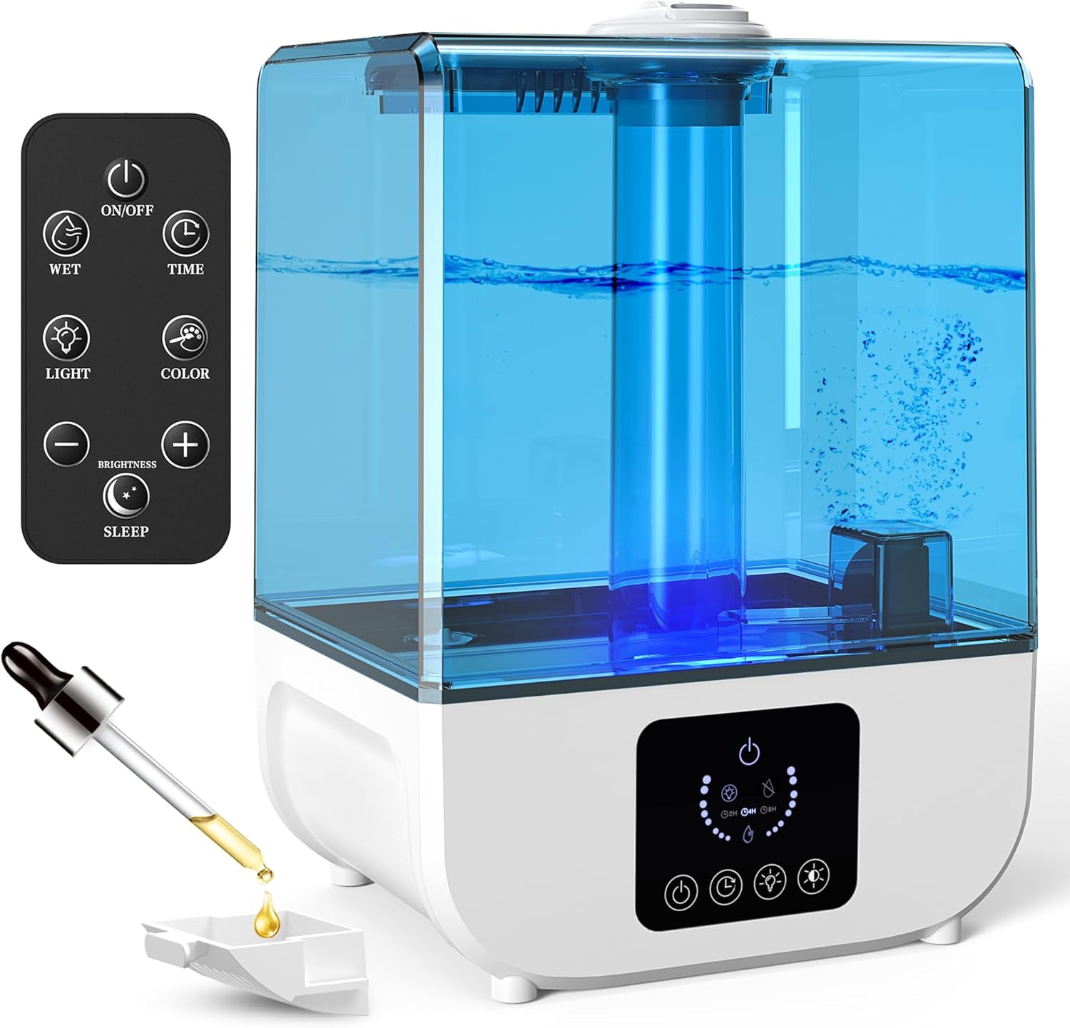 Humidificadores para dormitorio, humidificadores de niebla fría para plantas de bebé de habitación grande, mini humidificador pequeño 5L aceite