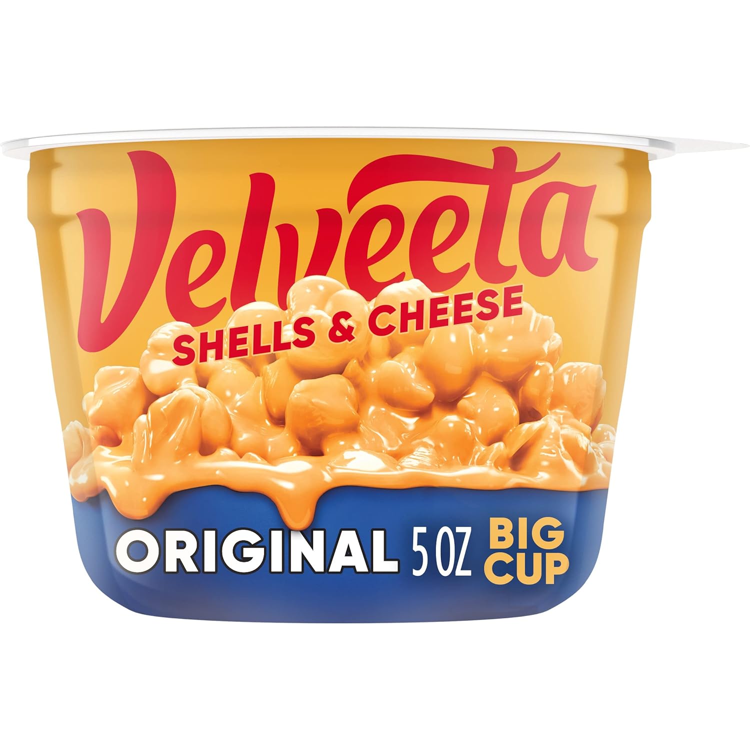 Velveeta Original Easy Mac Shells and Cheese- Taza grande (8 tazas para microondas)