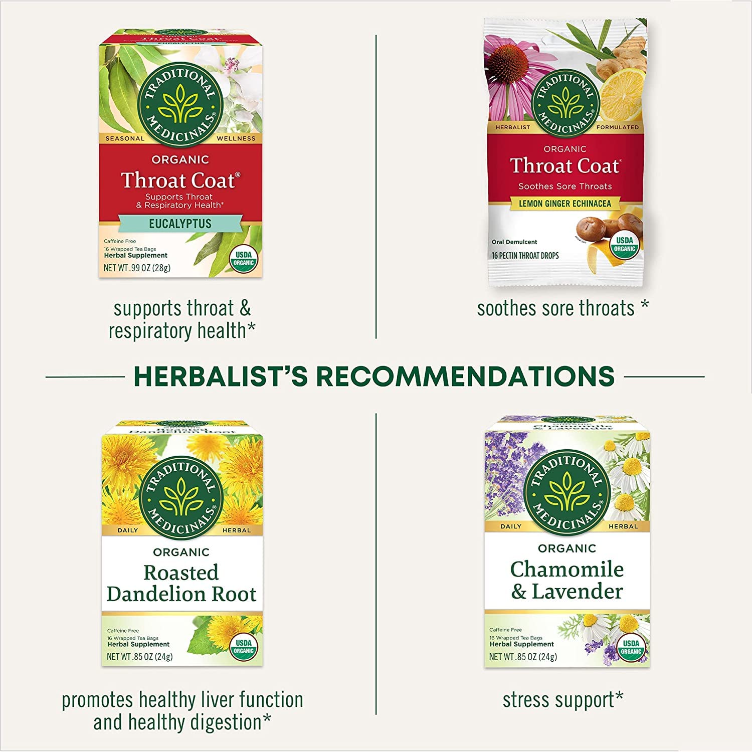 Traditional Medicinals – Té orgánico de raíz de regaliz (paquete de 6), 96 bolsas de té en total