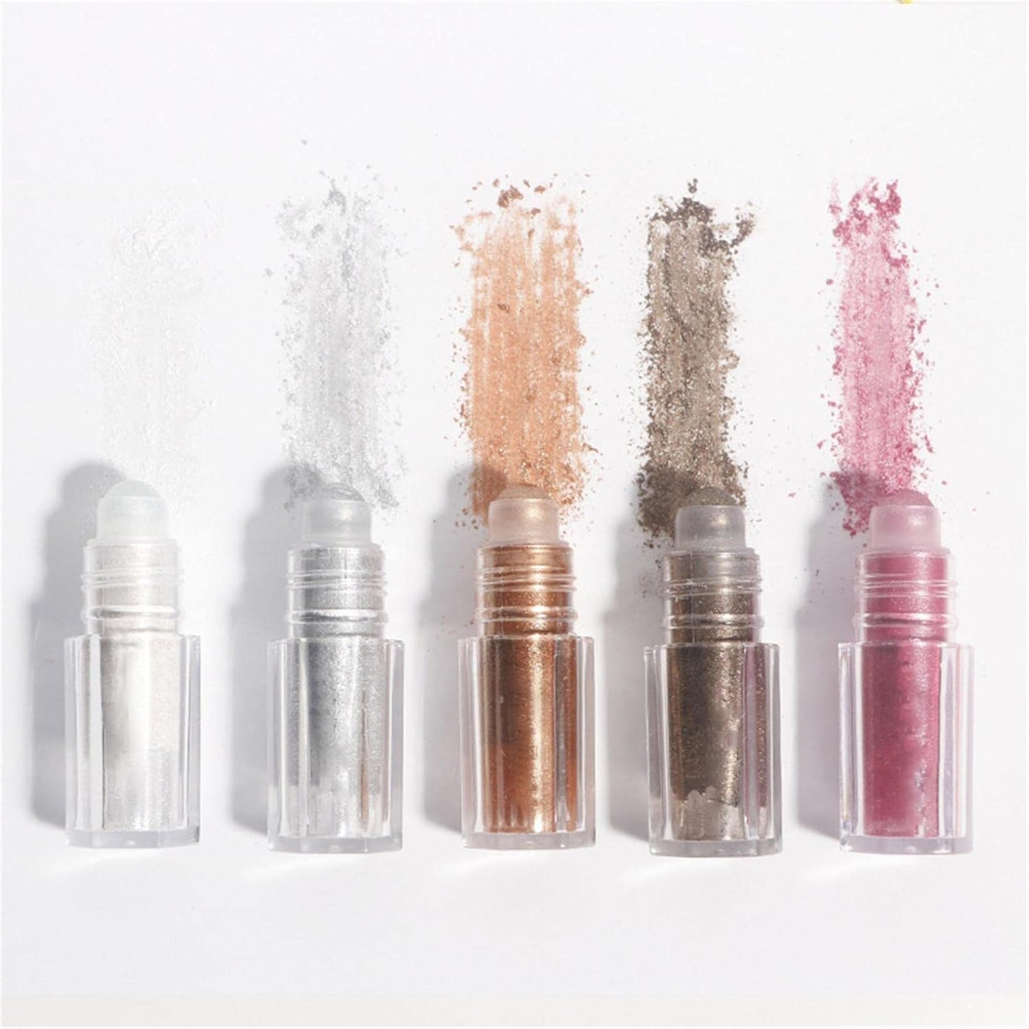 Sombra de ojos con purpurina de diamantes de 5 colores, sombra de ojos de sirena brillante de larga duración, sombra de ojos con lentejuelas
