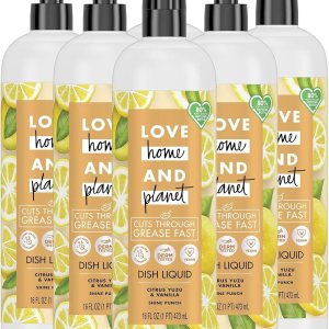 Jabón líquido para platos de cítricos yuzu y vainilla (paquete de 6) Jabón líquido para platos de cítricos yuzu y vainilla (paquete de 6)