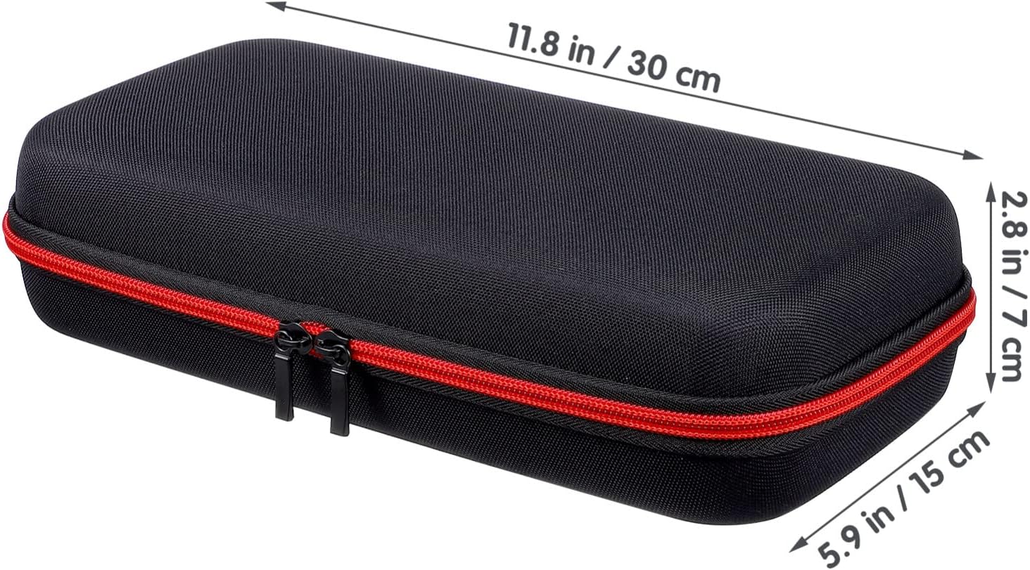 MAGICLULU Estuche de viaje para micrófono dual, estuche de viaje para micrófono, estuche de micrófono duro, bolsa de almacenamiento para viajes
