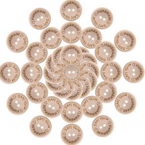 200 botones de madera hechos a mano de 1 pulgada con botones de amor para manualidades, botones de madera para manualidades, botones redondos a 200 botones de madera hechos a mano de 1 pulgada con botones de amor para manualidades, botones de madera para manualidades, botones redondos a