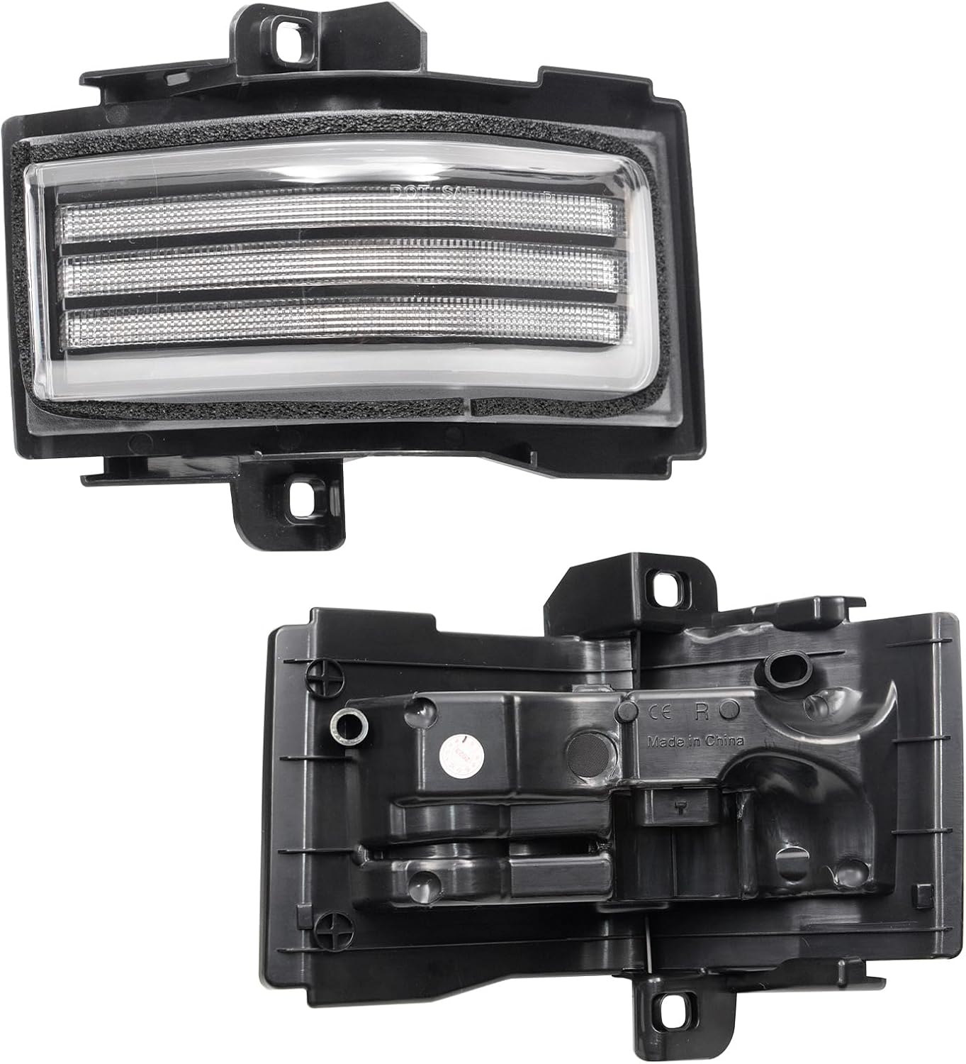 Espejo de remolque secuencial LED compatible con F150 2015-2022F250 F350 F450 Super Duty 2017-2022