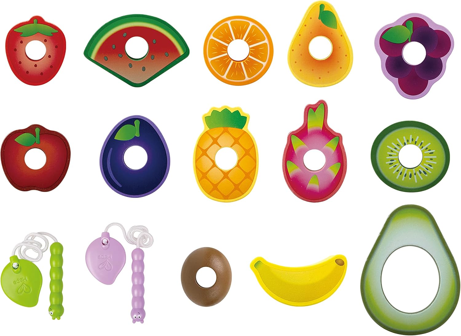 Hape Juego de fiesta de frutas de oruga
