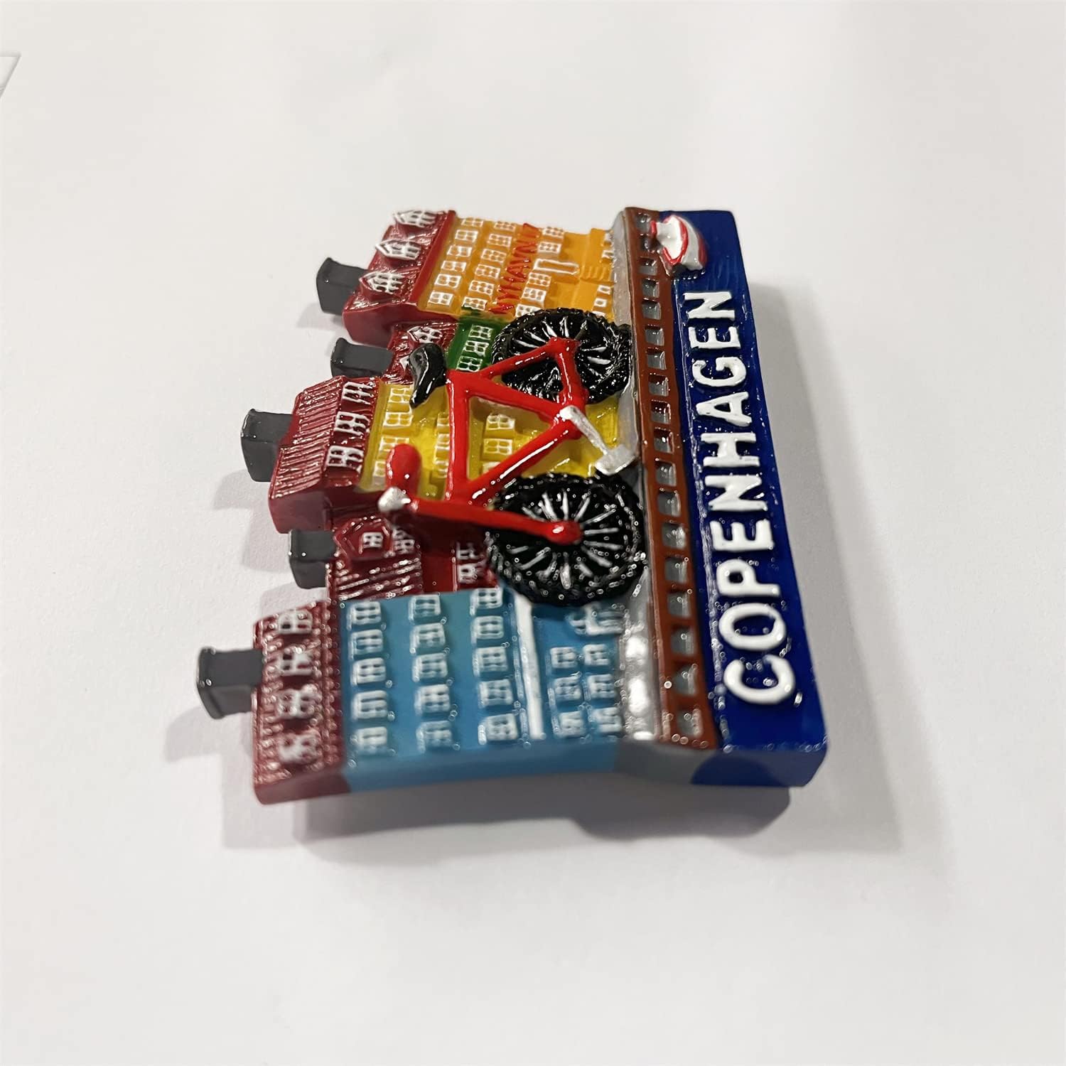Copenhagen Dinamarca, imán 3D para nevera de regalo, resina hecha a mano, colección de decoración para el hogar y la cocina