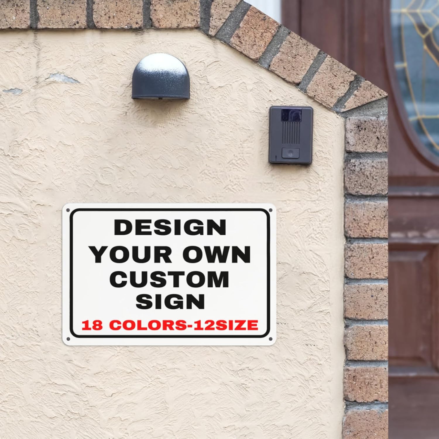 Letreros personalizados de metal para exteriores, letreros personalizados con tu logotipo de foto, letrero de pared personalizado, letreros