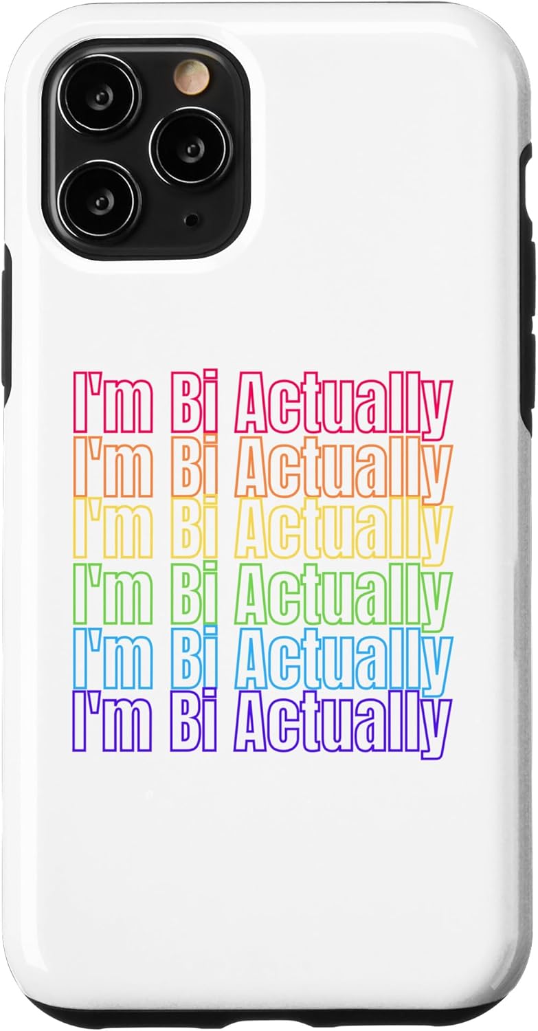Funda estética LGBTQ para iPhone 11 Pro I’m Bi Really Bi Pride