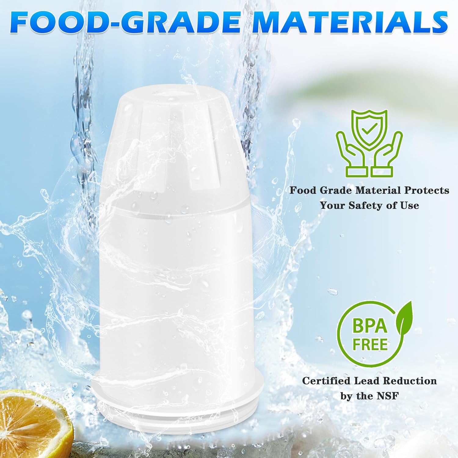 Filtros de agua de repuesto para jarra y dispensadores -ZR-017 ZR-001 ZR-004 ZD-018, filtros para mejorar el sabor del agua del grifo, reducir el