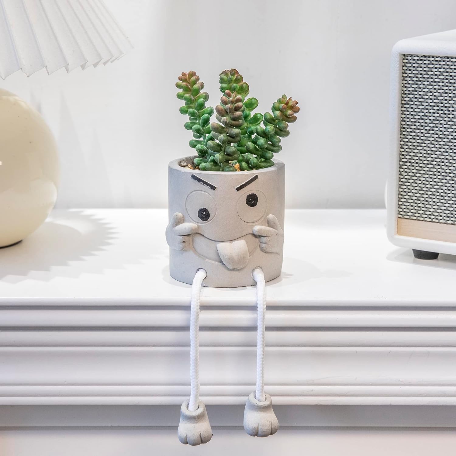 3 piezas de bonitas plantas artificiales para decoración de oficina para mujeres y hombres, pequeñas plantas falsas para dormitorio y baño, bonita