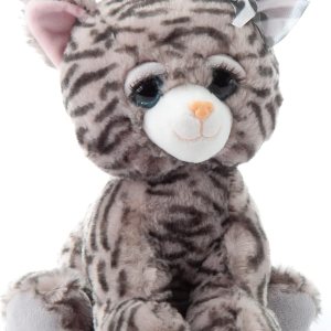 The Petting Zoo, Lash’z – Gato atigrado gris de peluche, regalos para niñas, juguete de peluche de 10 pulgadas The Petting Zoo, Lash’z – Gato atigrado gris de peluche, regalos para niñas, juguete de peluche de 10 pulgadas