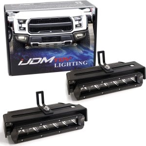 iJDMTOY Kit de barra de luz antiniebla LED SR de 30 W compatible con Ford Raptor 2017-2020, incluye barras de luz LED de una fila de alta potencia iJDMTOY Kit de barra de luz antiniebla LED SR de 30 W compatible con Ford Raptor 2017-2020, incluye barras de luz LED de una fila de alta potencia