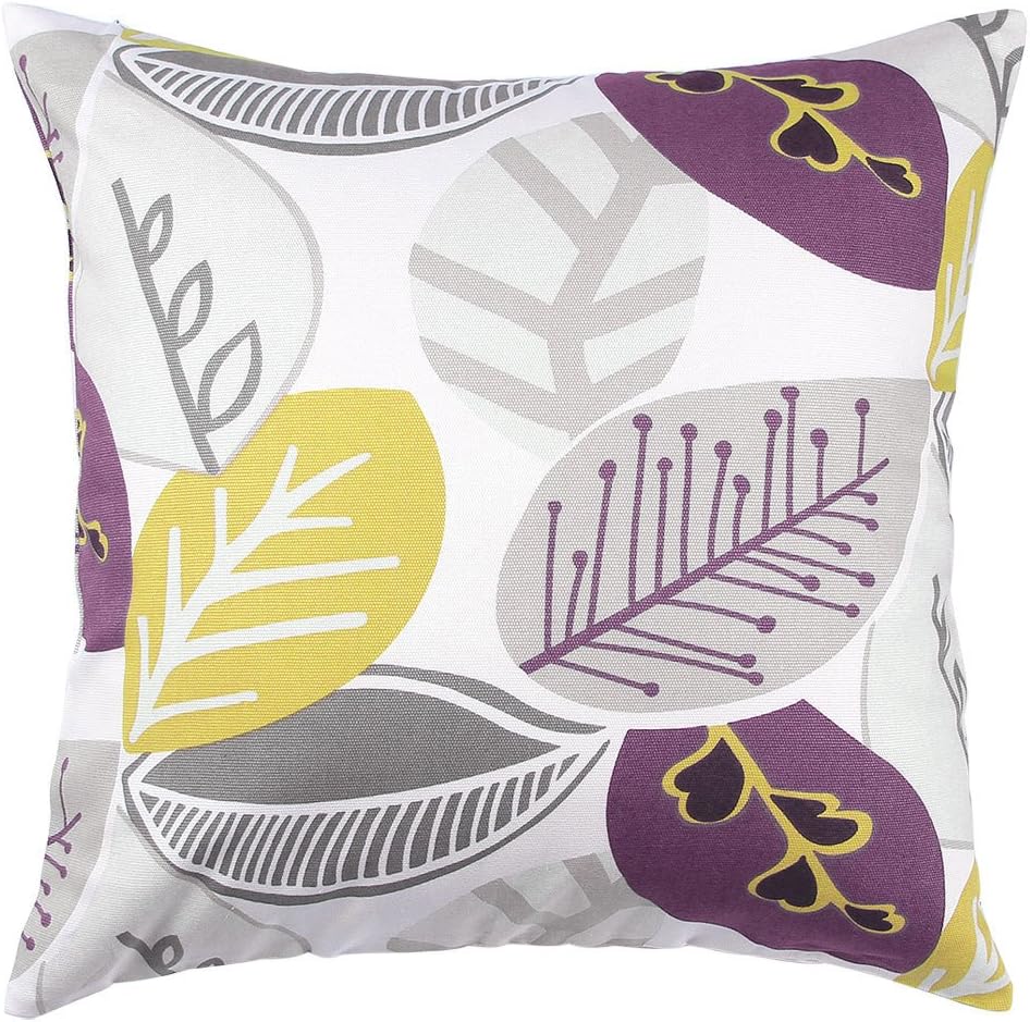 TangDepot fundas de almohada decorativas, hechas a mano, con motivos florales y con hojas. Diez opciones de tamaño
