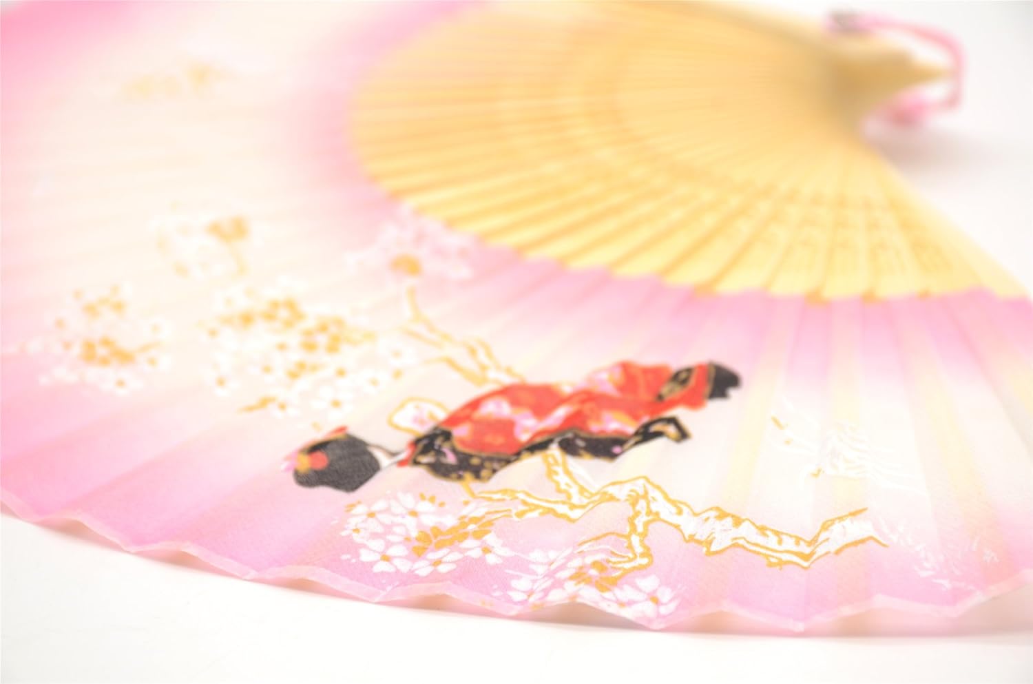 OMyTea Landscape abanico desplegable con motivo de paisaje 8,27 pulgadas con funda de tela para protección, estilo chinojaponés clásico. Ideal para
