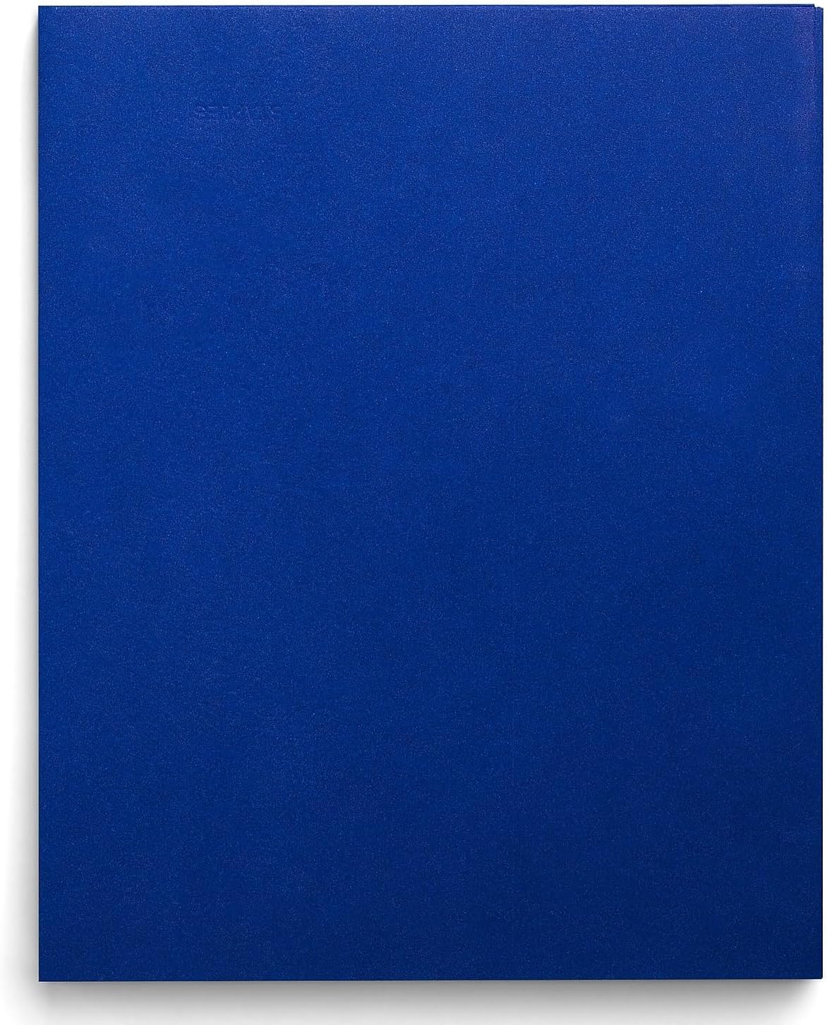Staples 578490 – Carpeta de bolsillo de grado escolar con 2 unidades, color azul 25caja