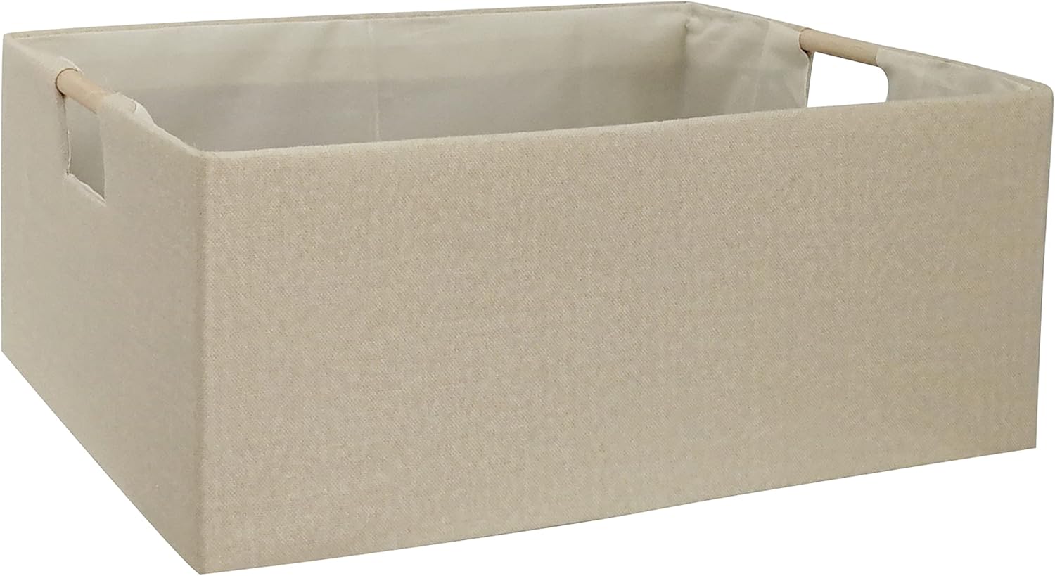 Contenedores de almacenamiento para estantes, cestas rectangulares de armario, caja plegable con asas, cajas de almacenamiento grises para el hogar,