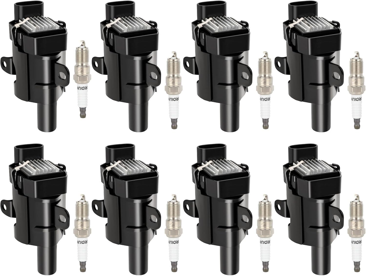 ECCPP 12622553 1 8 bobinas de encendido con 8 bujías de iridio para Chevrolet para Buick para Cadillac Tahoe Rainier Escalade Ascender 4.8L 5.3L