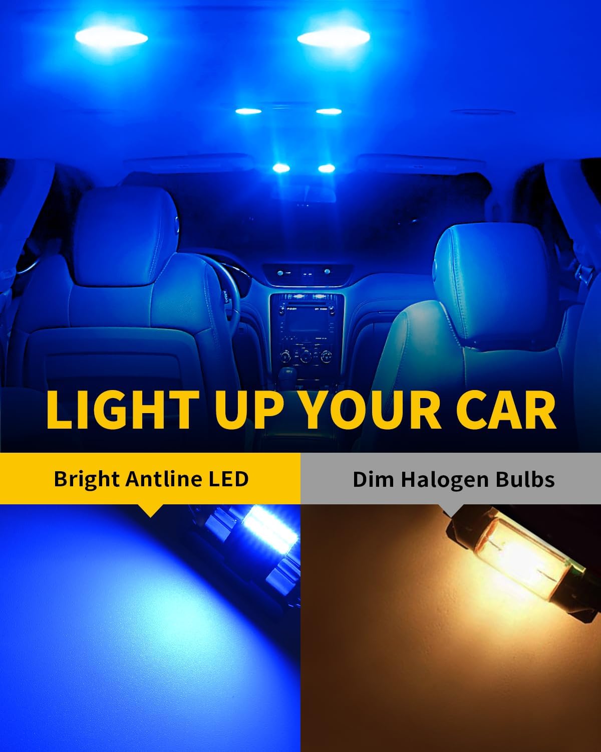 DE3175 DE3021 DE3022 3175 – Bombilla LED azul de 1.22 pulgadas, superbrillante, Canbus, libre de errores, 12 voltios, repuesto para interior de