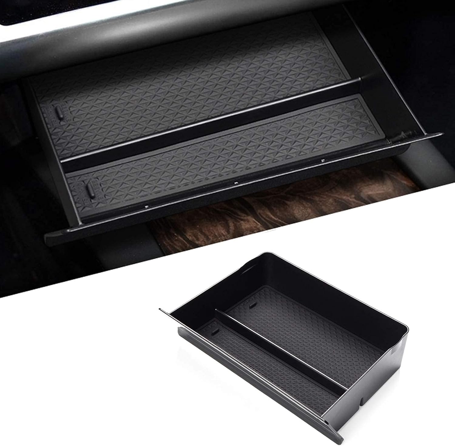 Moonlinks for Tesla Model SModel X Center Console Drawer Box, Center Console Cubby Drawer Storage Box Customized for Tesla Model SModel X 2012-2020