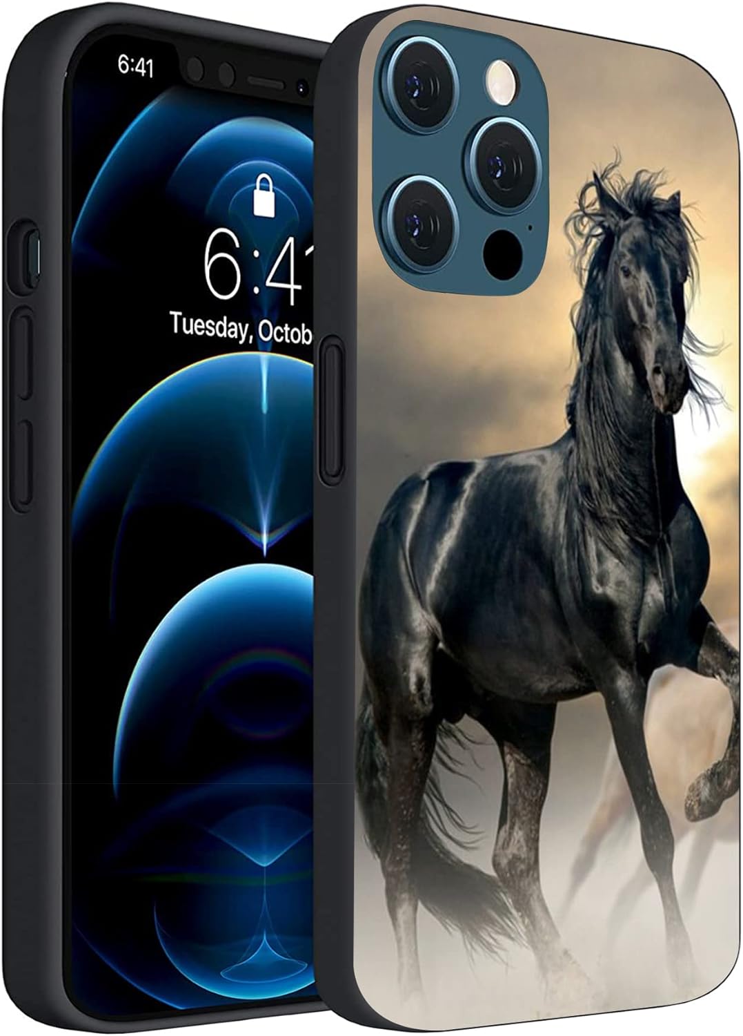 Funda compatible con iPhone 13 Pro Max, funda de TPU delgada a prueba de golpes, funda de TPU para hombres y mujeres