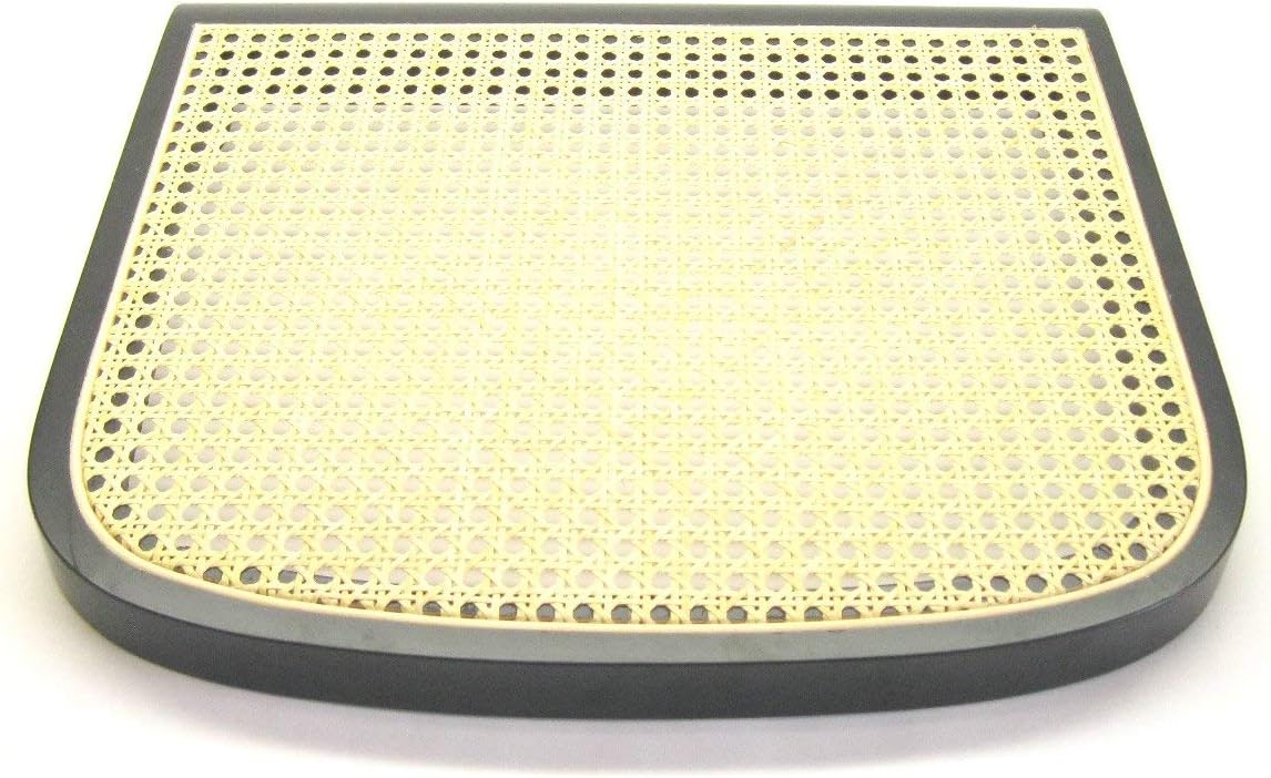Marcel Breuer Cesca – Asiento de caña de repuesto para silla Cesca, color negro, fabricado en Italia