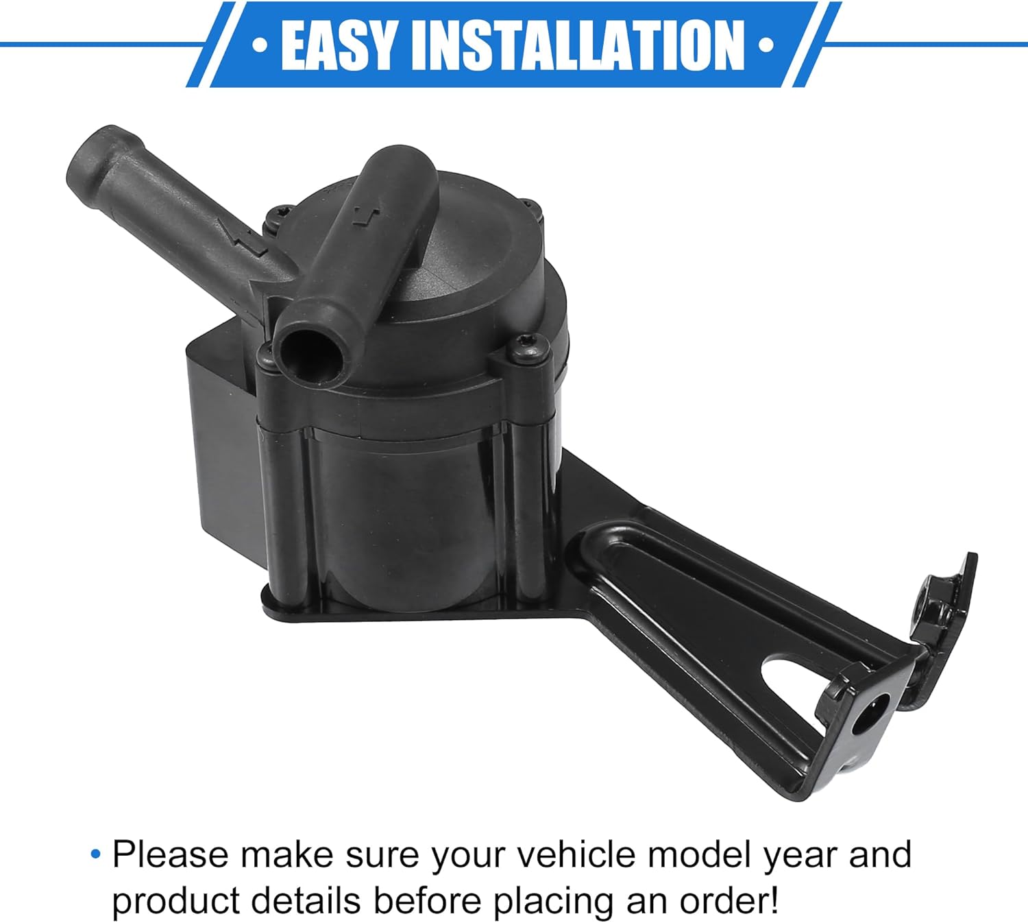 Inversor de enfriamiento de la bomba de agua del motor auxiliar del coche compatible para BMW 550i M5 M6 X5, plástico duradero negro
